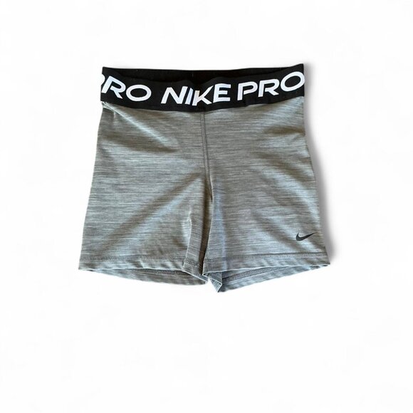 Nike Pro women's shorts heather grey size small - Picture 1 of 2